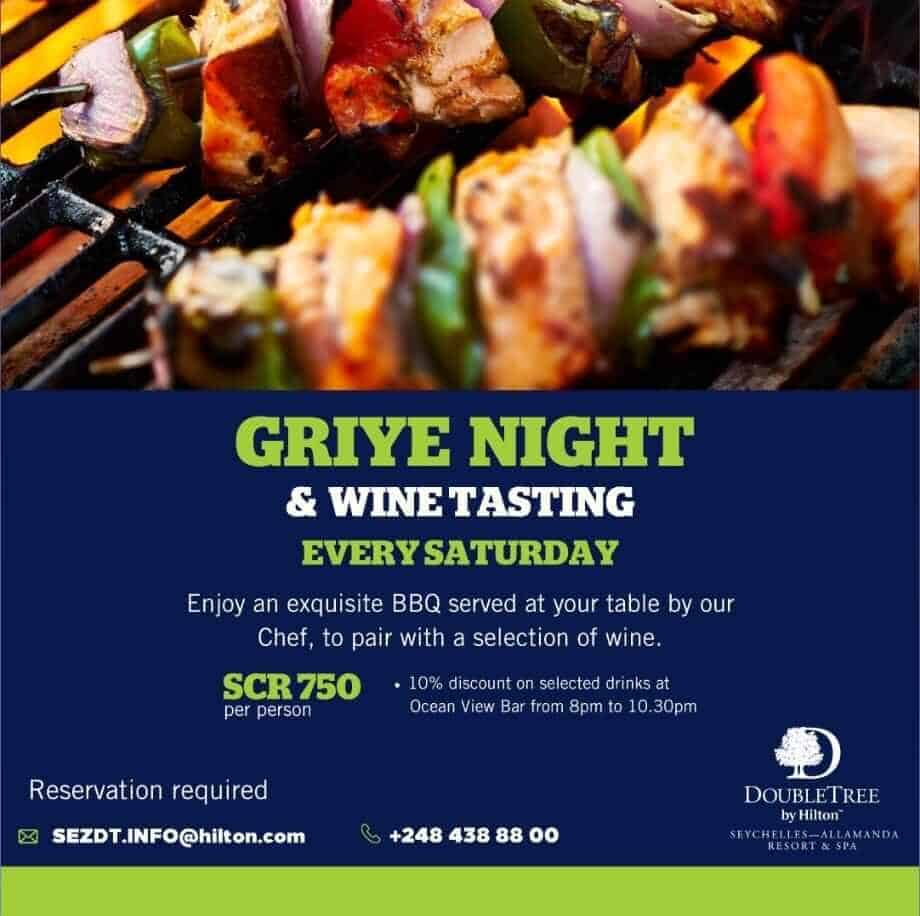 Grill Nights and Wine Tasting at Hilton Double Tree