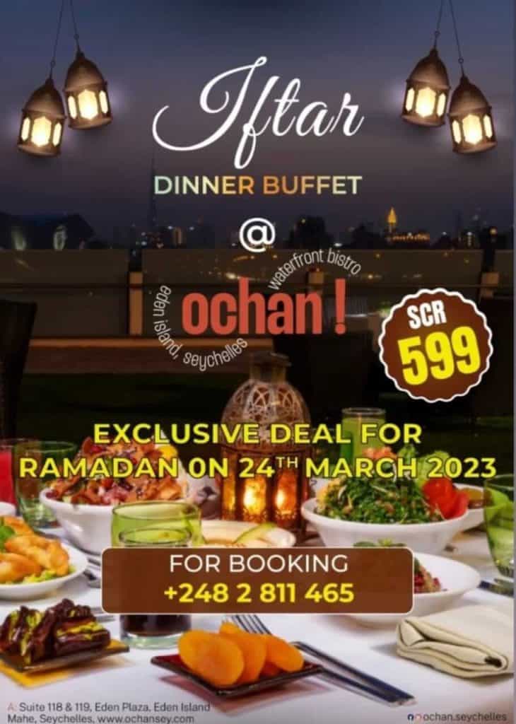 Iftar Dinner Buffet at Ochan 
