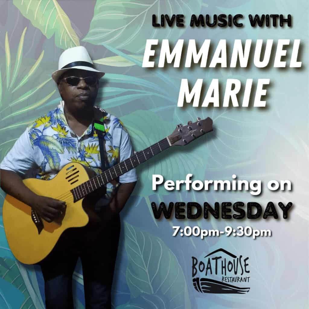 Emmanuel Marie Live Wednesday at Boat House