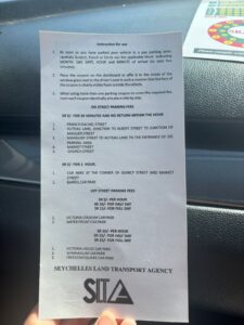 Back side of used ticket example